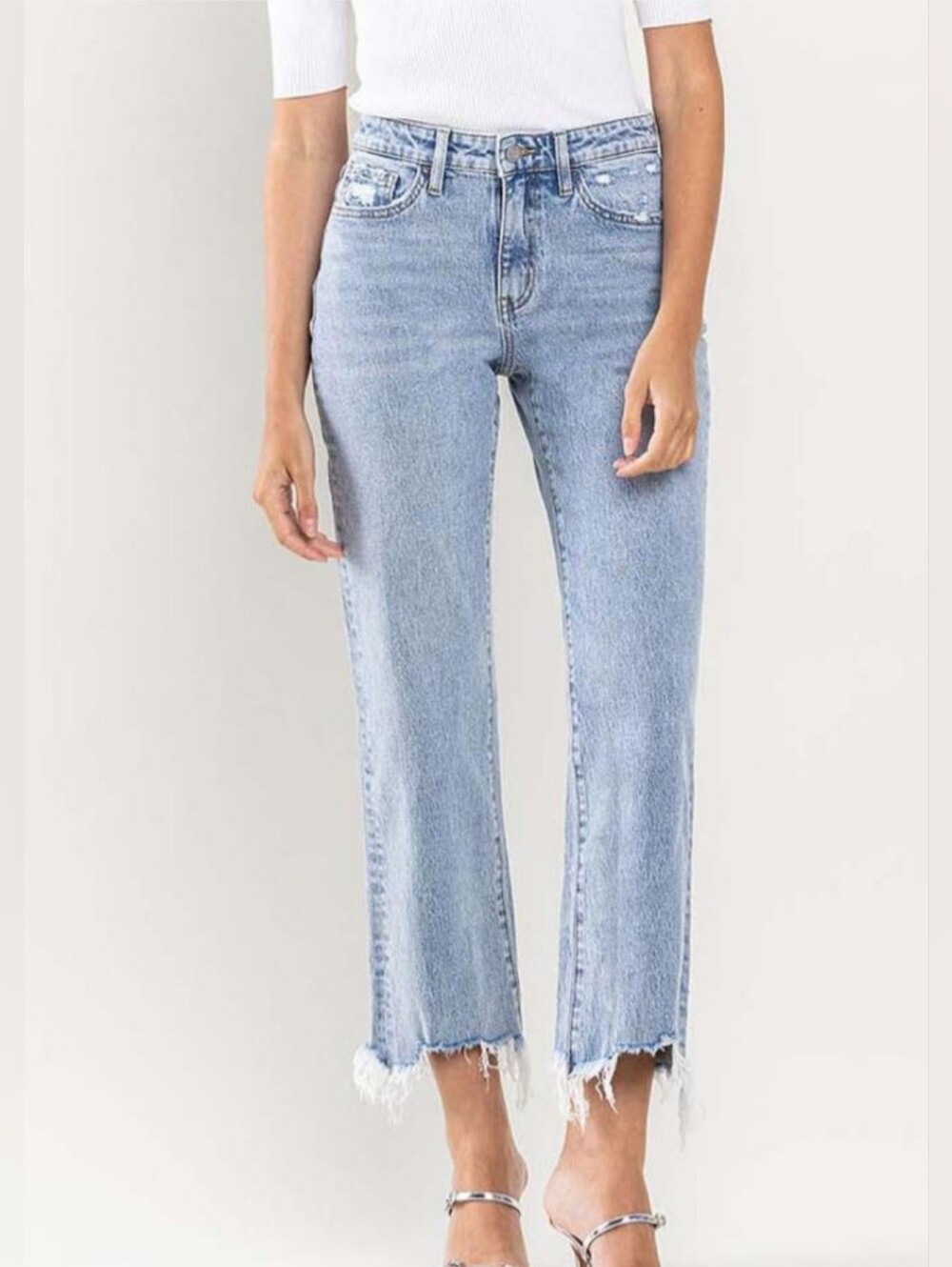 NWT Vervet Kendall High Rise Distressed Dad Jeans